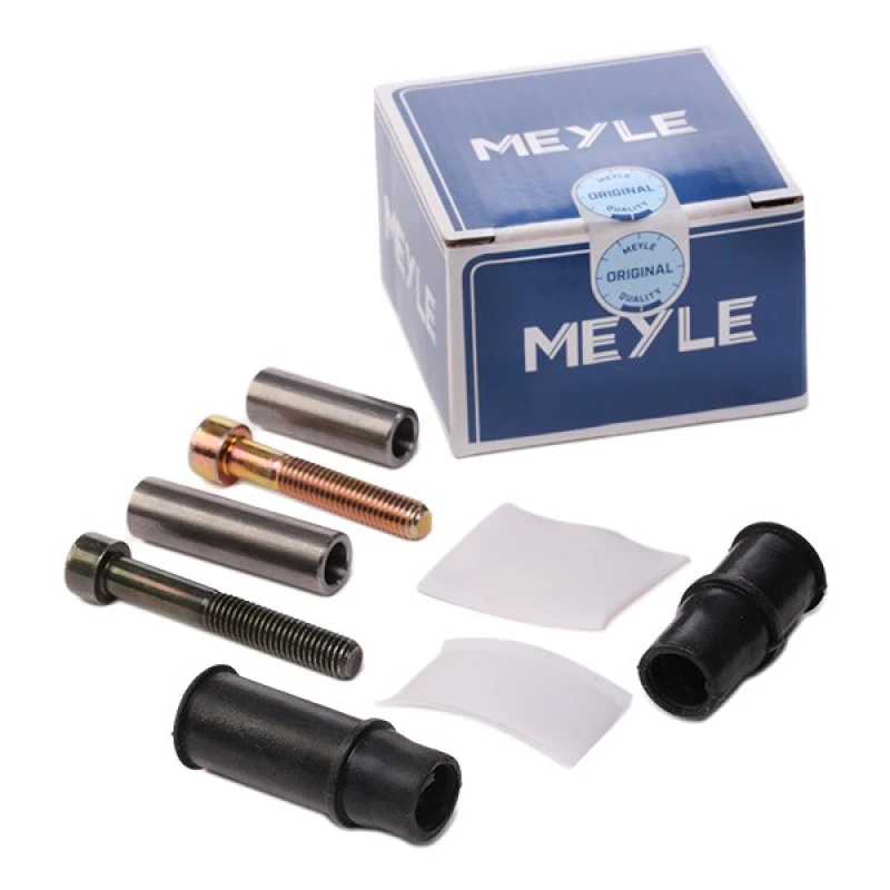 Image of MEYLE 100 698 0004/S Guide Sleeve Kit, brake caliper Original Quality, Front Axle, with guide bolts Guide Sleeve Kit,brake caliper (1165)