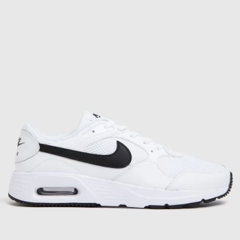 image of Nike White & Black Air Max Sc Trainers