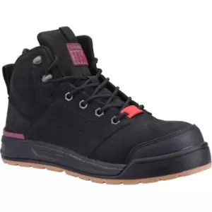 Image of 3056 Lace ZIP Ladies Safety Boots Black Size 3