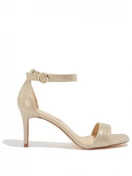 Image of Oasis Estella Going Out Heel, Gold, Size 4, Women