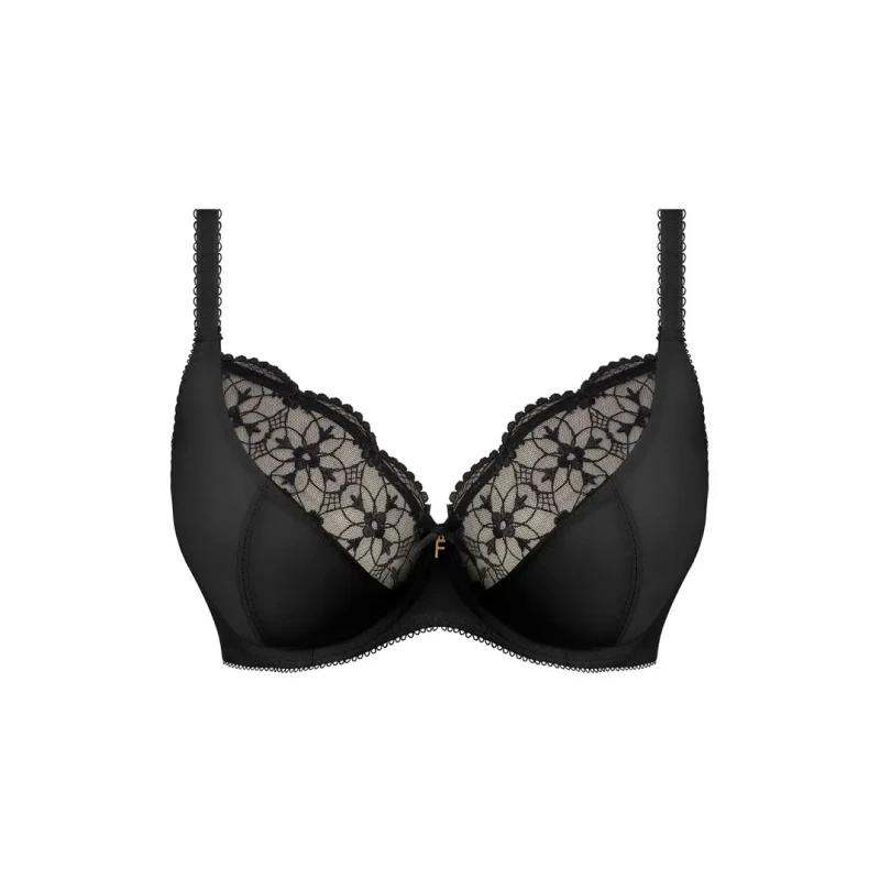 Image of Freya Womens underwired plunge bra Freya Hallie Noir Female 85E