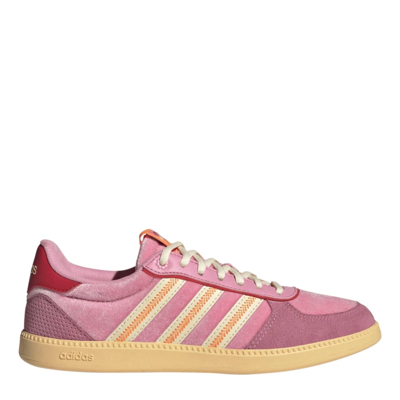 Image of adidas Breaknet Sleek Suede Womens Shoes Handmade Pink female 5 (38)
