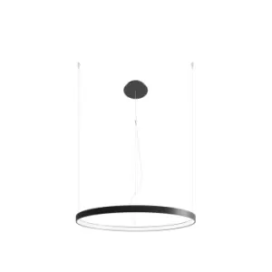 Image of Rio Integrated LED Ring Pendant Ceiling Light, Black, 4000K, 5520lm