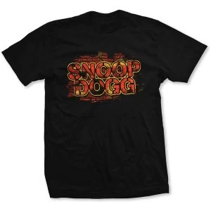 image of Snoop Dogg - Red Logo Unisex Large T-Shirt - Black