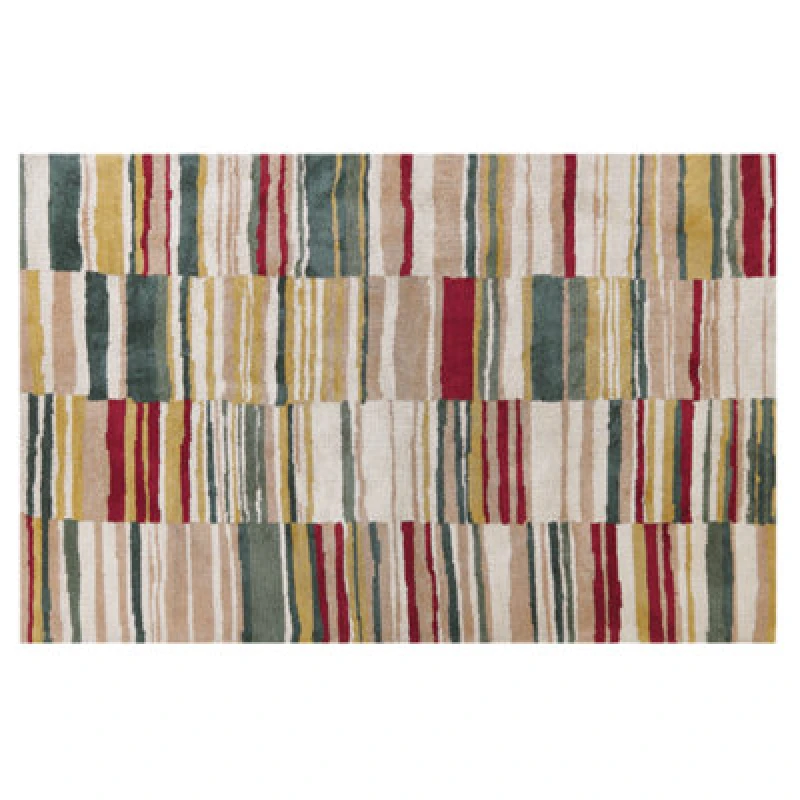 Image of Beliani Rug Fatsa Multicolour 140 X 200 Cm
