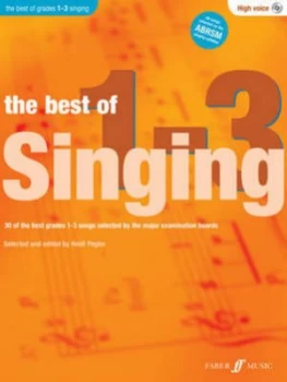 Image of The Best of Singing Grades 1 - 3 high Voice by Heidi Pegler Book
