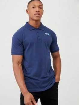 The North Face Raglan Jersey Polo - Navy, Size S, Men