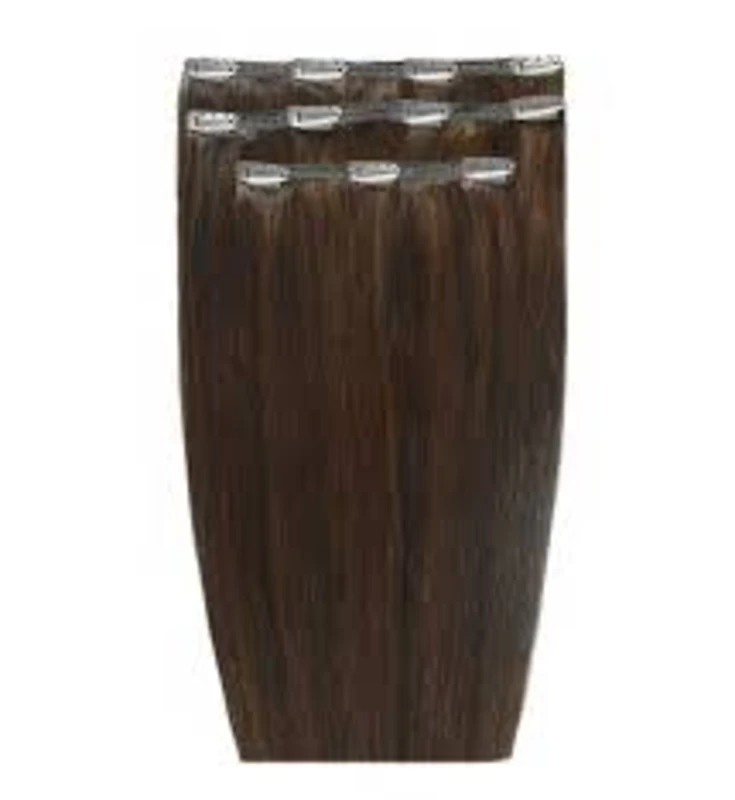 Image of Beauty Works Hair Enhancer - 100% Remy Hair - One Piece Clip-In Extensions- 110 grams, 4/6 Chocolate, Women