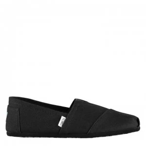 image of Toms Alpargata Canvas Pumps - Black Mono