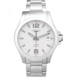 Image of THE LONGINES CONQUEST V.H.P. 41MM SILVER DIAL