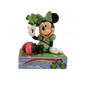 image of St. Patrick's Minnie Mouse Personality Pose Figurine