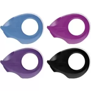 image of tesa Tape dispenser 58230-00 Black, Purple, Pink, Blue