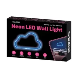 Aquarius Neon Light 30X16cm - Cloud - Blue