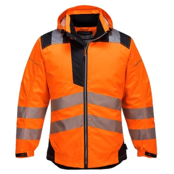 Image of PW3 Hi Vis Winter Rain Jacket Orange / Black L