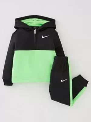 Image of Boys, Nike Nkb Jdi Cyber Therma Set, Black/Green, Size 12 Months