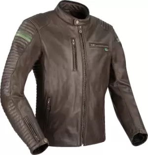 image of Segura Cobra Motorcycle Leather Jacket, brown, Size L, brown, Size L