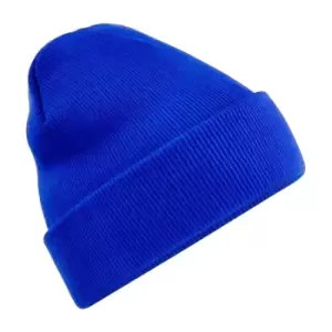 Image of Beechfield Recycled Cuffed Beanie (One Size) (Bright Royal Blue)