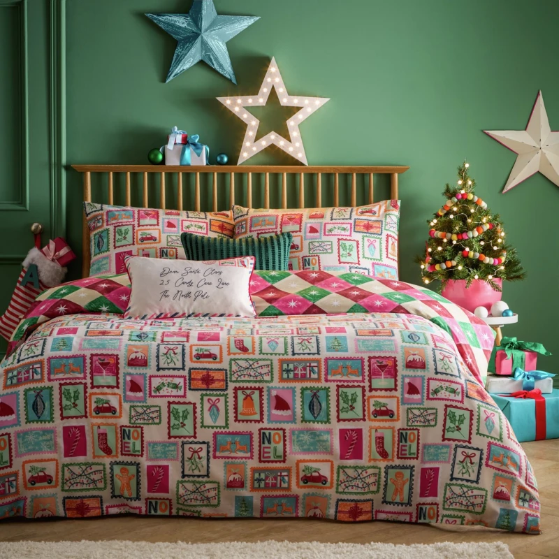 Image of Furn Furn Dear Santa Printed Duvet Cover Set Size: Single Multi Single Unisex 5025532836847