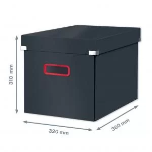 image of LEITZ StorageBox C&S Cosy Cube L velvet grey