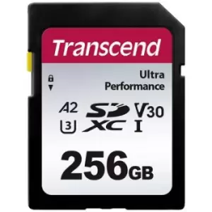 Image of Transcend TS64GSDC340S SDXC card 256GB A1 Application Performance Class, A2 Application Performance Class, v30 Video Speed Class, UHS-Class 3 shockpro