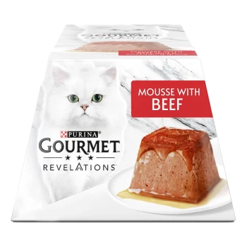 Image of Purina Gourmet Revelations Mousse Chicken Cat Food 4 x 57g