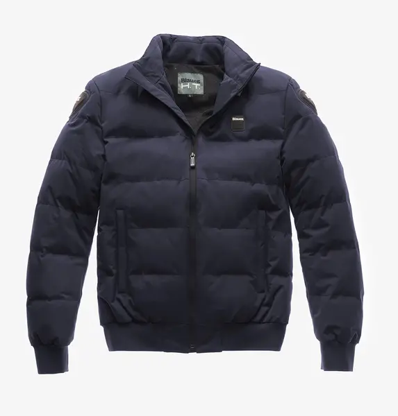 image of Blauer Jacket College Jacket Solid Blue M