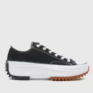 image of Converse Black & White Run Star Hike Ox Trainers