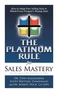 Image of platinum rule for sales mastery hardback book