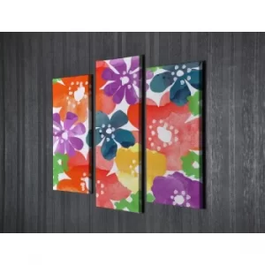 Image of UC70 Multicolor Decorative Canvas Painting (3 Pieces)