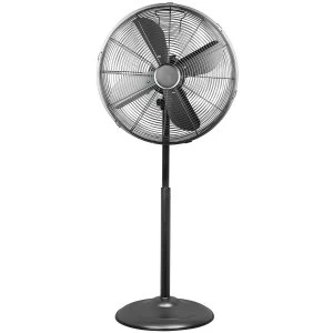 Image of Status 16" Oscillating Pedestal Floor Fan - Satin Black