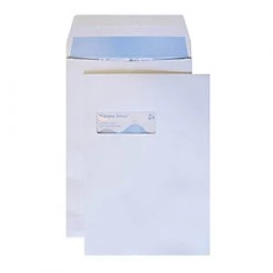 Image of Purely Nature First Ennvironmental C4 Gusset Envelopes Peel & Seal 324 x 229 x 25mm Plain RN091 140 gsm White Pack of 125