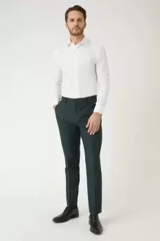 Image of Slim Fit Green Suit Trousers
