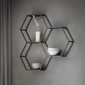 Image of Gallery Interiors Heston Metal Wall Storage Unit