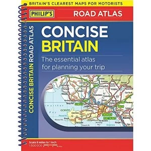 Image of Philip's Concise Atlas Britain Spiral A5 Paperback / softback 2019