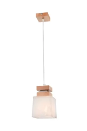 Image of Kubus Dome Pendant Ceiling Lights, Glass Shade Rustic, 1x E27
