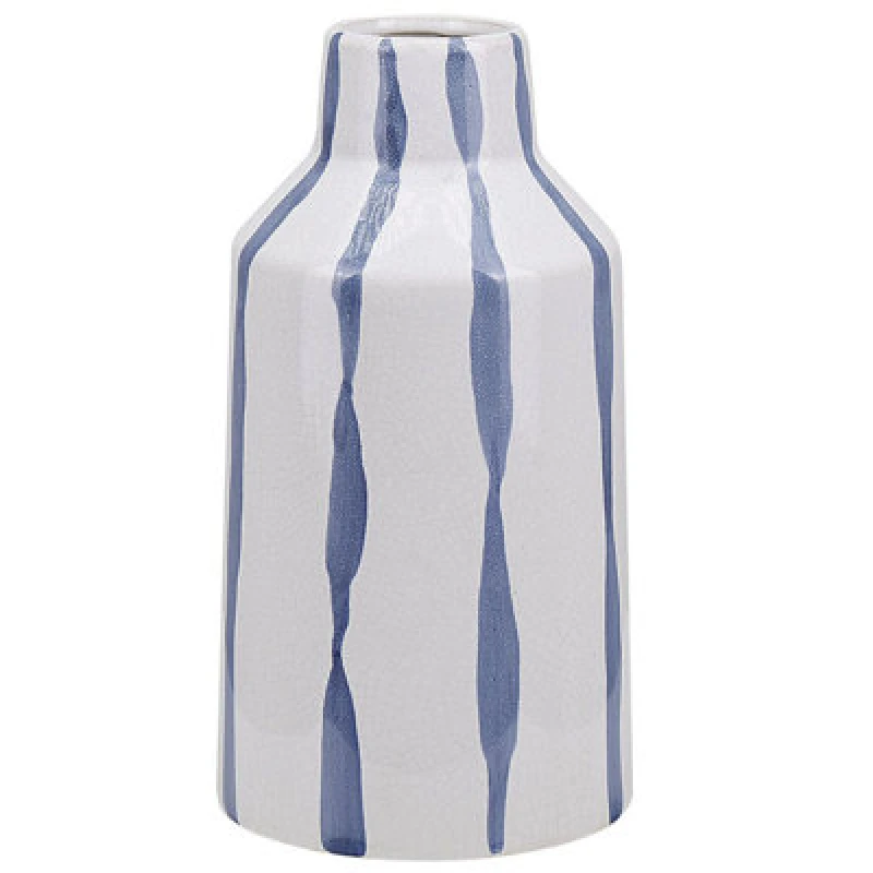Image of Beliani Flower Vase Assus Stoneware 22cm White