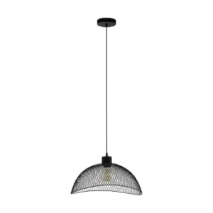 image of Eglo Black Mesh Single Pendant