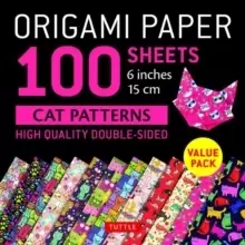 Image of Origami Paper 100 sheets Cat Patterns 6 (15 cm)