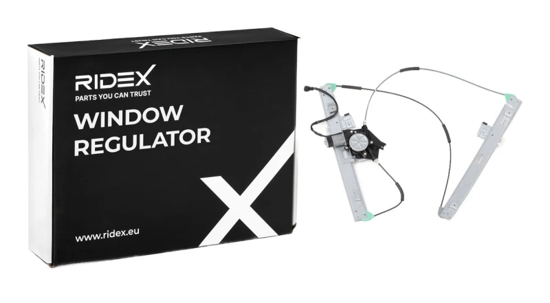 Image of RIDEX 1561W0155 Window regulator Right Front, Operating Mode: Electric, with electric motor Window Winder (1561)