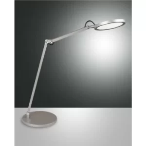 image of Fabas Luce Regina Integrated LED Table Lamp Aluminum Glass