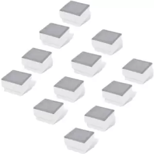 Image of Led Inground Lights 12 pcs 100x100x68mm Vidaxl White