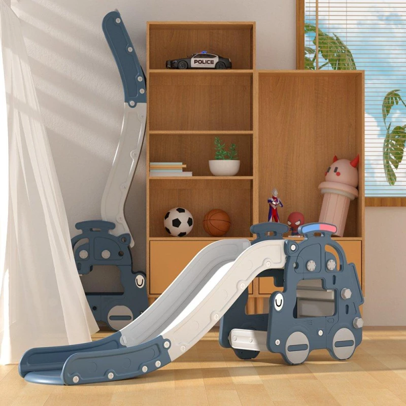Image of KIDKID Indoor Outdoor Plastic Climber and Slide Set Blue unisex One size