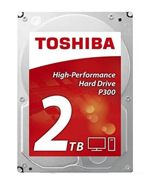 image of Toshiba P300 2TB SATA III 3.5" Hard Drive - 5400RPM, 128MB Cache