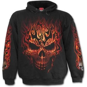 Image of Skulll Blast Mens XX-Large Hoodie - Black