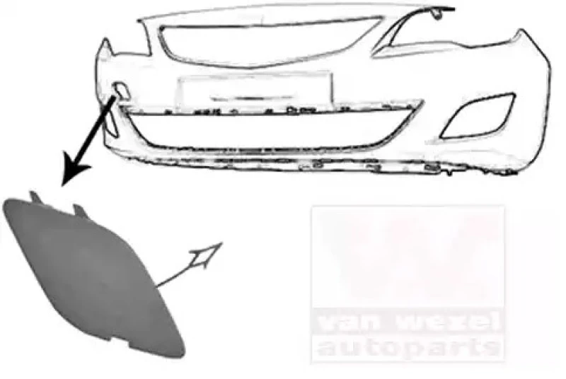 Image of VAN WEZEL 3749587 Cover, towhook ** Equipart ** Front Cover,towhook (21)