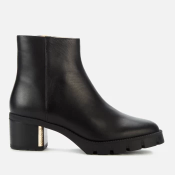 Image of Coach Womens Chrissy Leather Heeled Ankle Boots - Black - UK 6