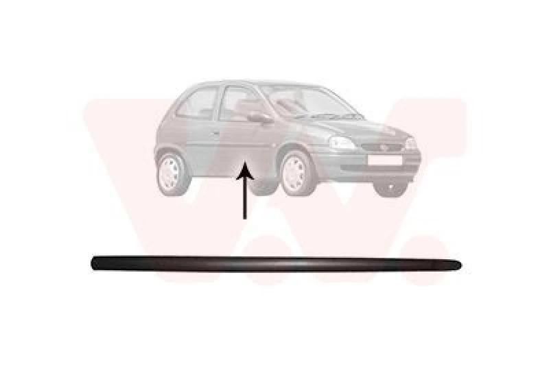 Image of VAN WEZEL Door moulding trim VAN WEZEL 3776424