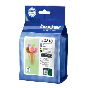 Image of Brother LC3213 Black and Tri Colour Ink Cartridge