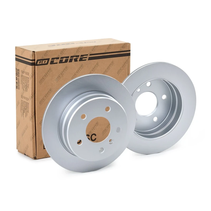 Image of goCORE GCH20073 Brake disc Rear Axle, Solid, Cast Iron, Coated, without bolts/screws Cast Iron Brake Disc (82)