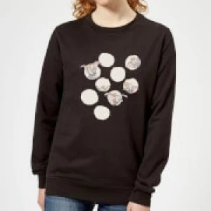 Image of Dumbo Peekaboo Womens Sweatshirt - Black - M